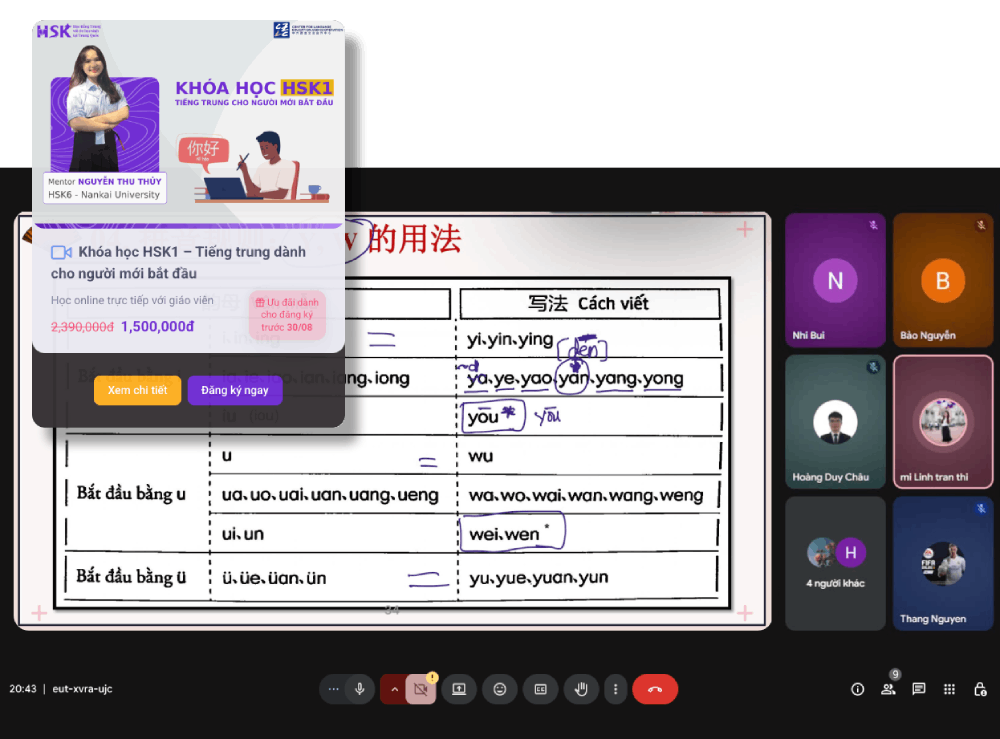 Bán khóa học online trực tiếp